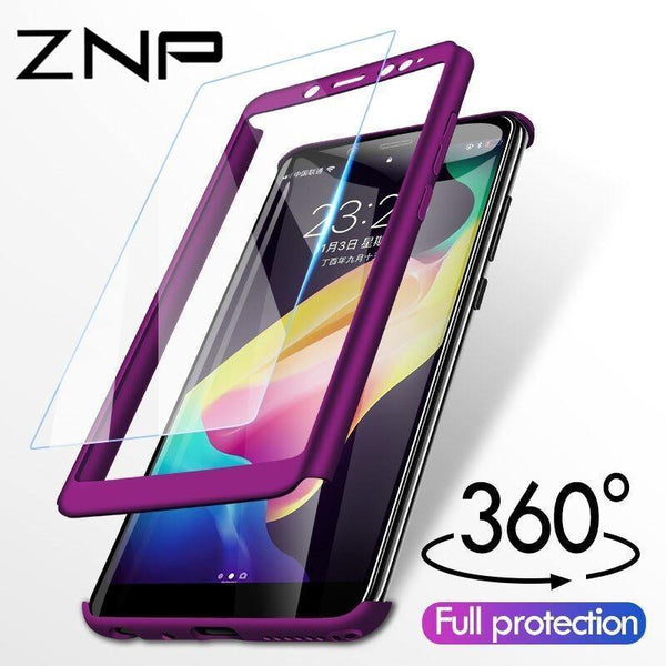 Planet Gates A / Rose-Gold ZNP 360 Degree Shockproof Phone Case For Xiaomi Redmi Note 4 4X Case With Glass Cover For Redmi Note 4 Redmi Note 4X Case Glass