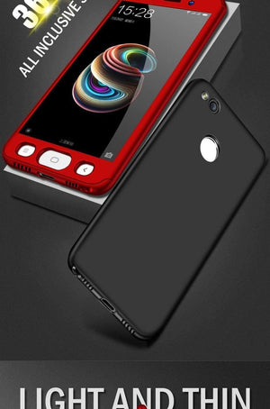 Planet Gates A / Rose-Gold ZNP 360 Degree Shockproof Phone Case For Xiaomi Redmi Note 4 4X Case With Glass Cover For Redmi Note 4 Redmi Note 4X Case Glass