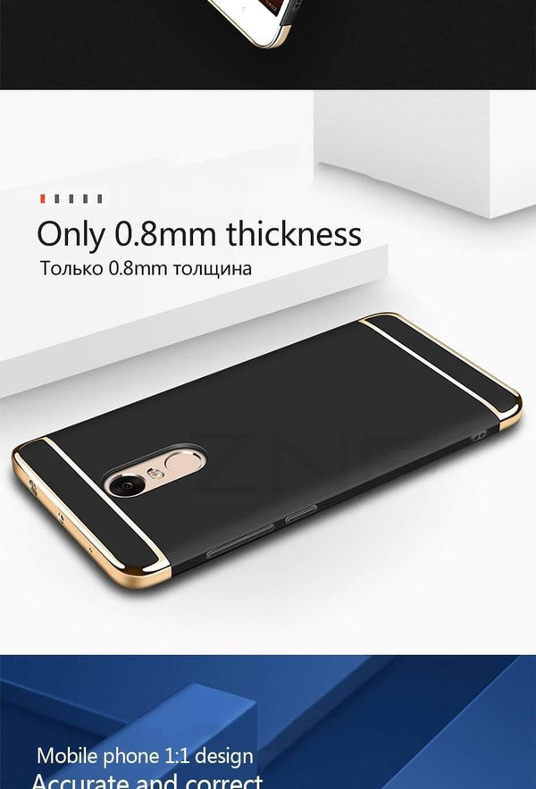 Planet Gates A / Rose Gold ZNP Luxury Hard PC Plating Case For Xiaomi Redmi Note 4 4X Full Cover Cases For Xiaomi Redmi 4X Redmi Note 4 4X Phone Case Shell