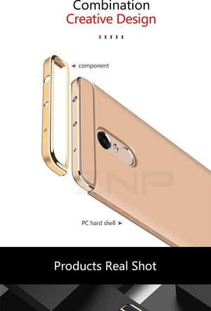 Planet Gates A / Rose Gold ZNP Luxury Hard PC Plating Case For Xiaomi Redmi Note 4 4X Full Cover Cases For Xiaomi Redmi 4X Redmi Note 4 4X Phone Case Shell
