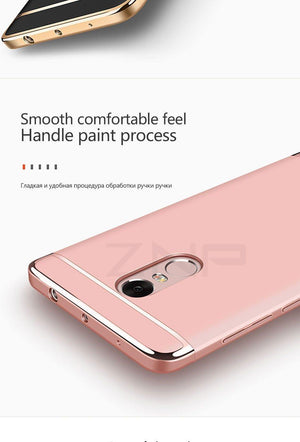 Planet Gates A / Rose Gold ZNP Luxury Hard PC Plating Case For Xiaomi Redmi Note 4 4X Full Cover Cases For Xiaomi Redmi 4X Redmi Note 4 4X Phone Case Shell