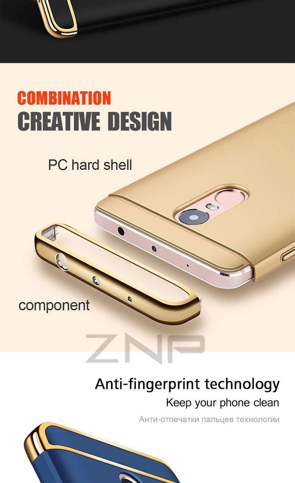 Planet Gates A / Rose gold ZNP Luxury Shockproof Case For Xiaomi Redmi Note 4 4X Hard Back Cover Cases For Redmi Note 4X Redmi Note 4 Phone Case shell
