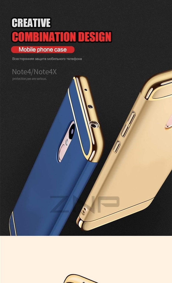 Planet Gates A / Rose gold ZNP Luxury Shockproof Case For Xiaomi Redmi Note 4 4X Hard Back Cover Cases For Redmi Note 4X Redmi Note 4 Phone Case shell