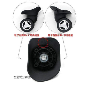 Planet Gates A set 4 pcs GUGULUZA Universal Wheel Replacement Luggage Suitcase Bags Repair Parts Wheels Accessories for Travel Trolley Luggage W023