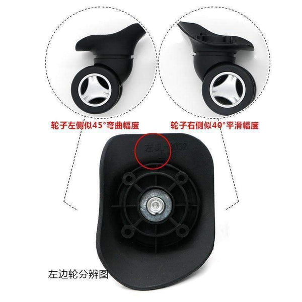 Planet Gates A set 4 pcs GUGULUZA Universal Wheel Replacement Luggage Suitcase Bags Repair Parts Wheels Accessories for Travel Trolley Luggage W023