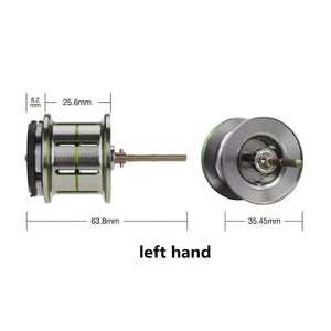 Planet Gates A Spool / Left Hand / China Phantom Shallow Spool Fishing Reel Lightweight Dual Brake Baitcasting Reel Spare spool Replacement Phantom spool