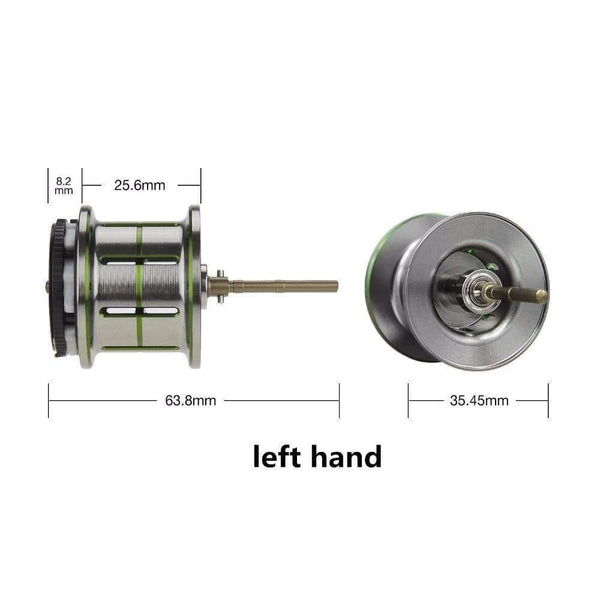 Planet Gates A Spool / Left Hand / China Phantom Shallow Spool Fishing Reel Lightweight Dual Brake Baitcasting Reel Spare spool Replacement Phantom spool