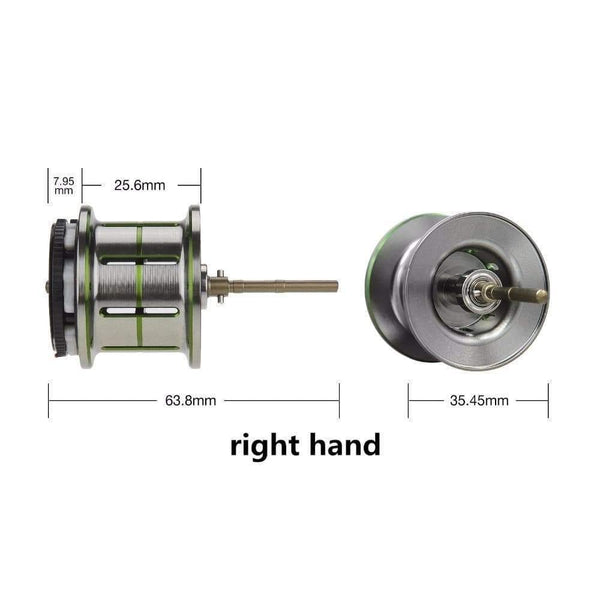 Planet Gates A Spool / Left Hand / China Phantom Shallow Spool Fishing Reel Lightweight Dual Brake Baitcasting Reel Spare spool Replacement Phantom spool