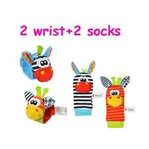 Planet Gates A style 40pcs/lot baby rattle toys Sozzy Garden Bug Wrist Rattle and Foot Socks 4 style (2 pcs waist+2 pcs socks) (10 set)