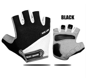 Planet Gates A Style Black / M Half Finger Cycling Gloves Outdoor Sports MTB Bicycle Gloves Pad Breathable Bike Motorcycle Fishing Cycling Gloves