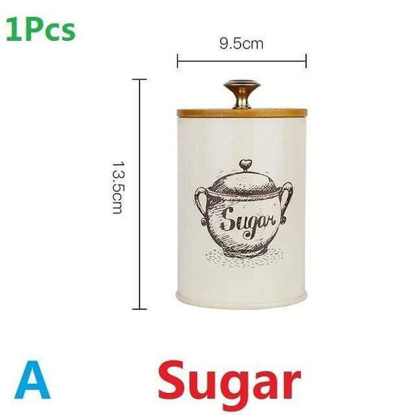 1-3Pcs Storage Tanks Steel Kitchen Utensils Multifunction Color Tea Coffee Sugar Square Box Case Househould Quality Beautiful