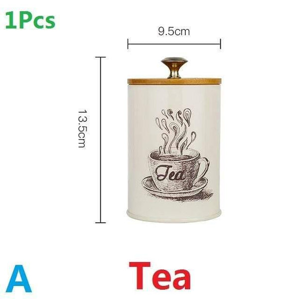 1-3Pcs Storage Tanks Steel Kitchen Utensils Multifunction Color Tea Coffee Sugar Square Box Case Househould Quality Beautiful