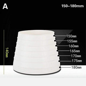 Universal Exhaust Hose Adapter PVC Pipe Fittings Range Hood Fume Exhaust Pipe Connector Check Value With 2m Aluminum Foil Tape
