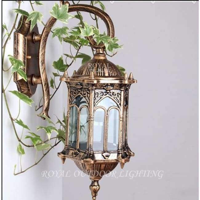 Planet Gates A Vintage tage antique bronze wall lamp balcony porch garden decoration light outdoor lighting