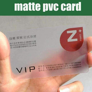 Planet Gates A Wholesale 100pcs 85.5*54mm Best matt PVC Material Plastic transparent business card blank clear plastic cards high quality