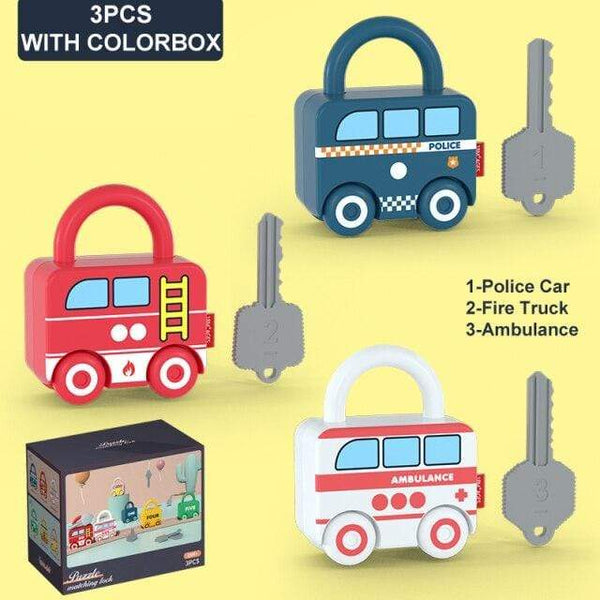 Planet Gates A-withbox Children Montessori Toys for Babies 1 to 2 3 Years Educational Toys Locks Keys Match Set Early Learning Game Juguetes Bebes