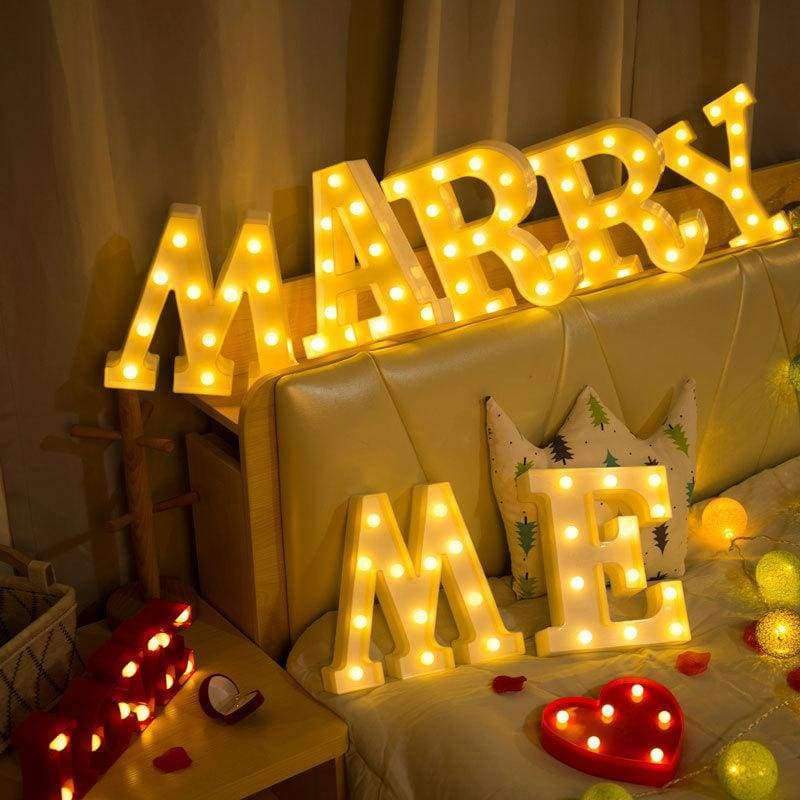 Planet Gates A Words DIY Lights Wedding Christmas Birthday Party Decor Letter LED Lights