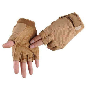 Planet Gates A Yellow / XL Army Tactical Half finger Bicycle Glove Camouflage Men Women Military Outdoor Sports Climbing Fitness Gloves Special Forces S64