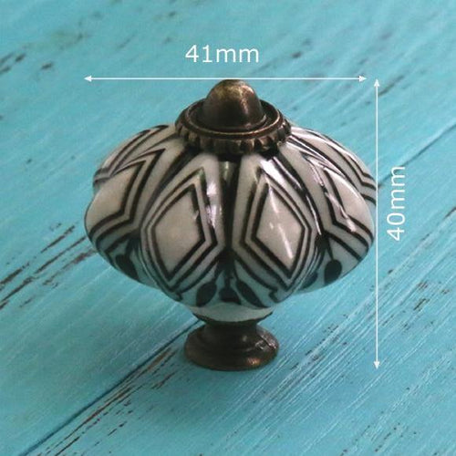 Hand Painted Ceramic Pumpkin Knobs Cabinet Drawer Handles Pulls Pack Of One Knob With Screw