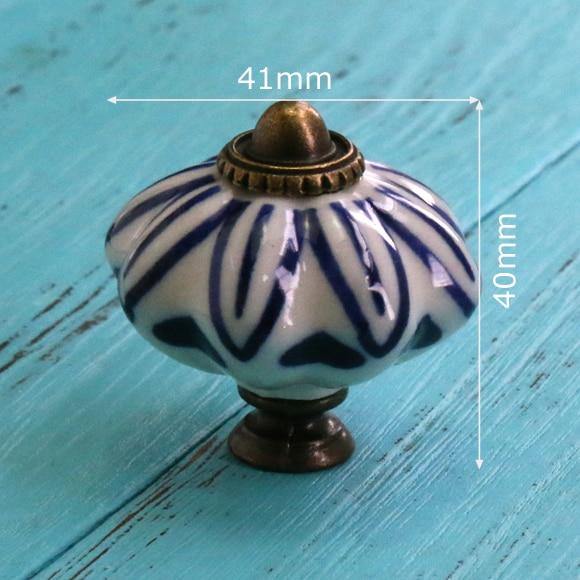 Hand Painted Ceramic Pumpkin Knobs Cabinet Drawer Handles Pulls Pack Of One Knob With Screw