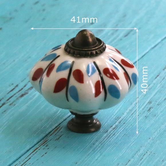 Hand Painted Ceramic Pumpkin Knobs Cabinet Drawer Handles Pulls Pack Of One Knob With Screw