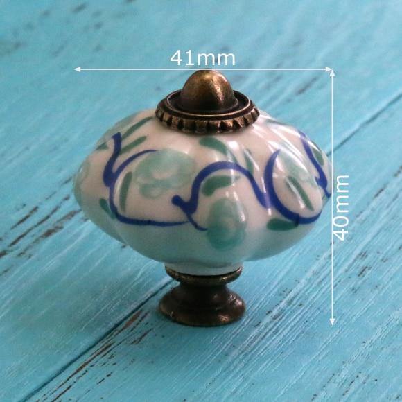 Hand Painted Ceramic Pumpkin Knobs Cabinet Drawer Handles Pulls Pack Of One Knob With Screw