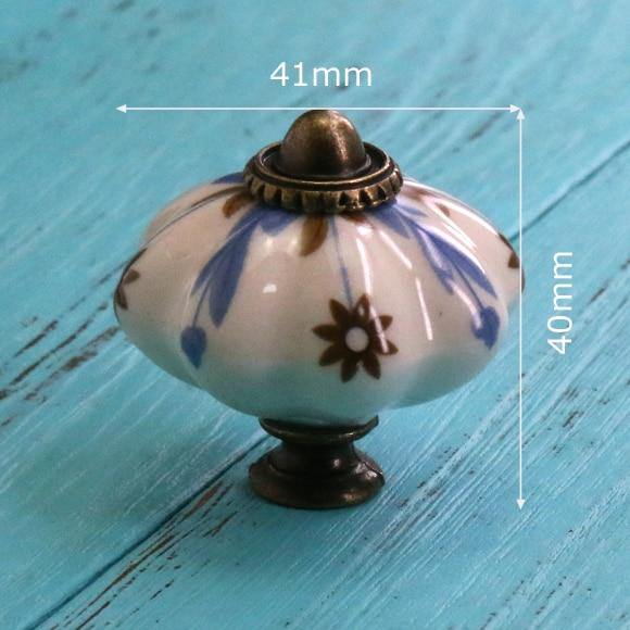 Hand Painted Ceramic Pumpkin Knobs Cabinet Drawer Handles Pulls Pack Of One Knob With Screw