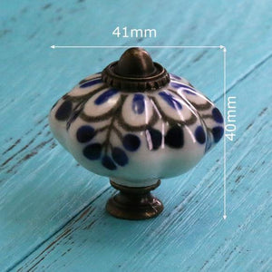 Hand Painted Ceramic Pumpkin Knobs Cabinet Drawer Handles Pulls Pack Of One Knob With Screw