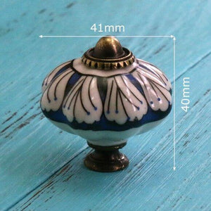 Hand Painted Ceramic Pumpkin Knobs Cabinet Drawer Handles Pulls Pack Of One Knob With Screw
