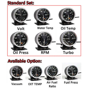Planet Gates A1 Defi Link System Daisy Chain Auto Gauge ZD+6 gauges Volt Water Temp Oil Temp Oil Press Tachometer RPM Turbo