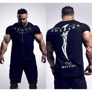 Planet Gates A1 / M Sports clothing Gyms Tight t-shirt mens fitness t-shirt homme Running Gyms t shirt men fitness crossfit Summer tops