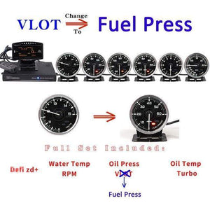 Planet Gates A1-Volt-Fuel Press A1 Defi Link System Daisy Chain Auto Gauge ZD+6 gauges Volt Water Temp Oil Temp Oil Press Tachometer RPM Turbo