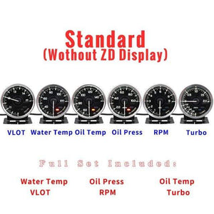Planet Gates A1-Without ZD A1 Defi Link System Daisy Chain Auto Gauge ZD+6 gauges Volt Water Temp Oil Temp Oil Press Tachometer RPM Turbo