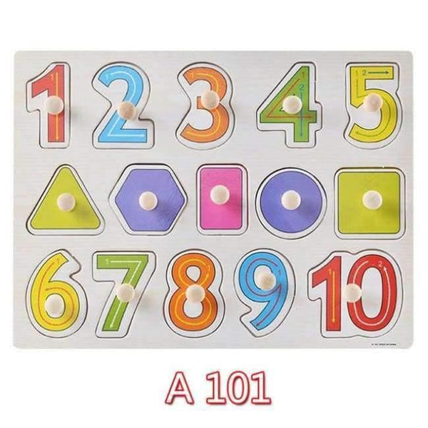 Planet Gates A101 30cm Kid Early educational toys baby hand grasp wooden puzzle toy alphabet and digit learning education child wood jigsaw toy