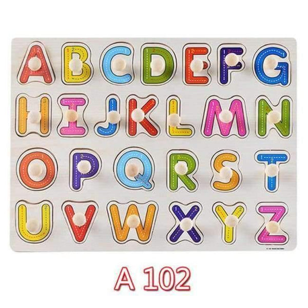 Planet Gates A102 30cm Kid Early educational toys baby hand grasp wooden puzzle toy alphabet and digit learning education child wood jigsaw toy