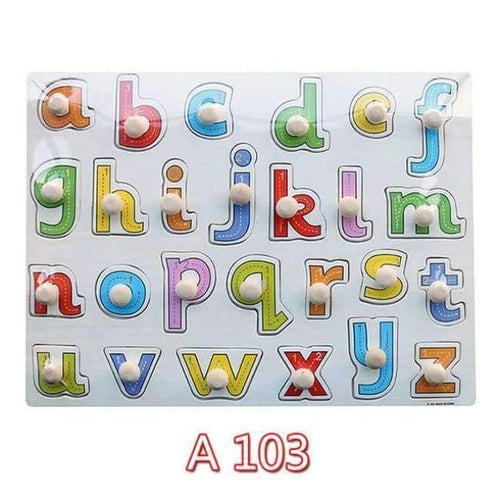 Planet Gates A103 30cm Kid Early educational toys baby hand grasp wooden puzzle toy alphabet and digit learning education child wood jigsaw toy