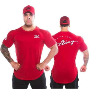 Planet Gates A12 / M Sports clothing Gyms Tight t-shirt mens fitness t-shirt homme Running Gyms t shirt men fitness crossfit Summer tops