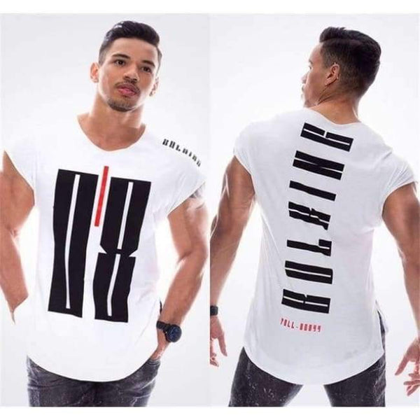 Planet Gates A14 / M Sports clothing Gyms Tight t-shirt mens fitness t-shirt homme Running Gyms t shirt men fitness crossfit Summer tops