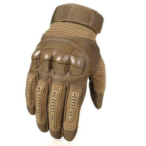 Planet Gates A16-Brown / S / China Military Tactical Gloves PU Leather Full Finger Glove Airsoft Paintball Bicycle Hunting Hiking Cycling Men Mittens Fingerless