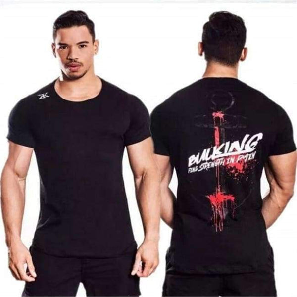 Planet Gates A17 / M Sports clothing Gyms Tight t-shirt mens fitness t-shirt homme Running Gyms t shirt men fitness crossfit Summer tops