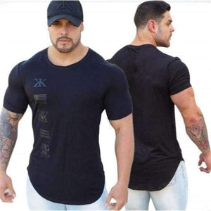 Planet Gates A19 / M Sports clothing Gyms Tight t-shirt mens fitness t-shirt homme Running Gyms t shirt men fitness crossfit Summer tops
