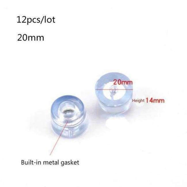 Planet Gates A2  12pcs per lot Furniture Non-slip Wear Resistant Foot Pad Table/chair/sofa Rubber Mat with Gasket Noise Reduction Pad Furniture Accessories