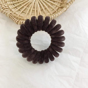 Elastic Knit Telephone Wire Hair Bands Girl Woman Hair Accessories Rubber Band Headwear Hair Rope Spiral Shape Hair Ties