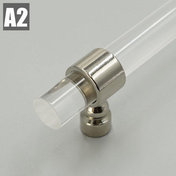 Various Sizes Modern Style Acrylic Drawer Knobs T bar Handle Bathroom Pulls Kitchen Cabinet Door Handle Pull