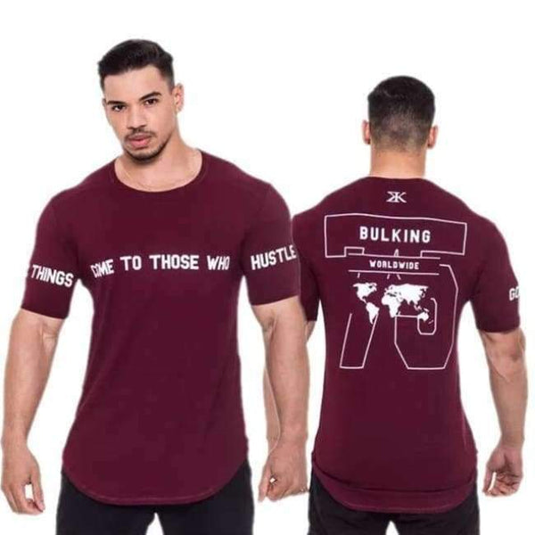 Sports clothing Gyms Tight t-shirt mens fitness t-shirt homme Running Gyms t shirt men fitness crossfit Summer tops