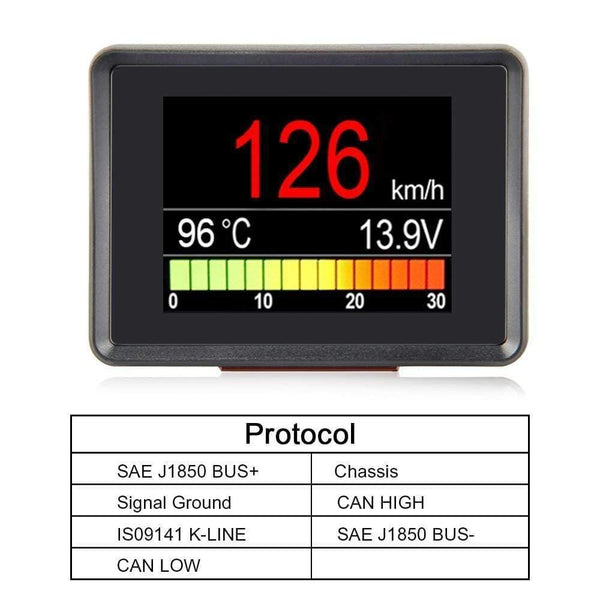 Planet Gates A203 OBD Speedometer Fuel Computer Display Consumption meter Temperature Gauge Automobile On-board Computer  Car Digital OBD2