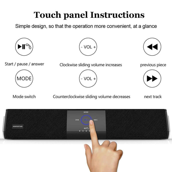 Planet Gates A3 20W Wireless Bluetooth Column Dual Speaker Subwoofer Home Theater Loudspeaker 3D Stereo Super Bass Speakers For Phone TV PC