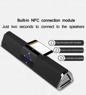 Planet Gates A3 20W Wireless Bluetooth Column Dual Speaker Subwoofer Home Theater Loudspeaker 3D Stereo Super Bass Speakers For Phone TV PC