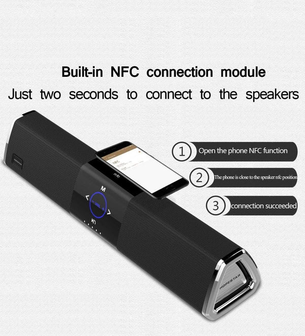 Planet Gates A3 20W Wireless Bluetooth Column Dual Speaker Subwoofer Home Theater Loudspeaker 3D Stereo Super Bass Speakers For Phone TV PC