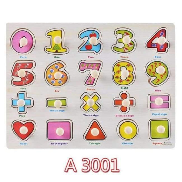 Planet Gates A3001 30cm Kid Early educational toys baby hand grasp wooden puzzle toy alphabet and digit learning education child wood jigsaw toy